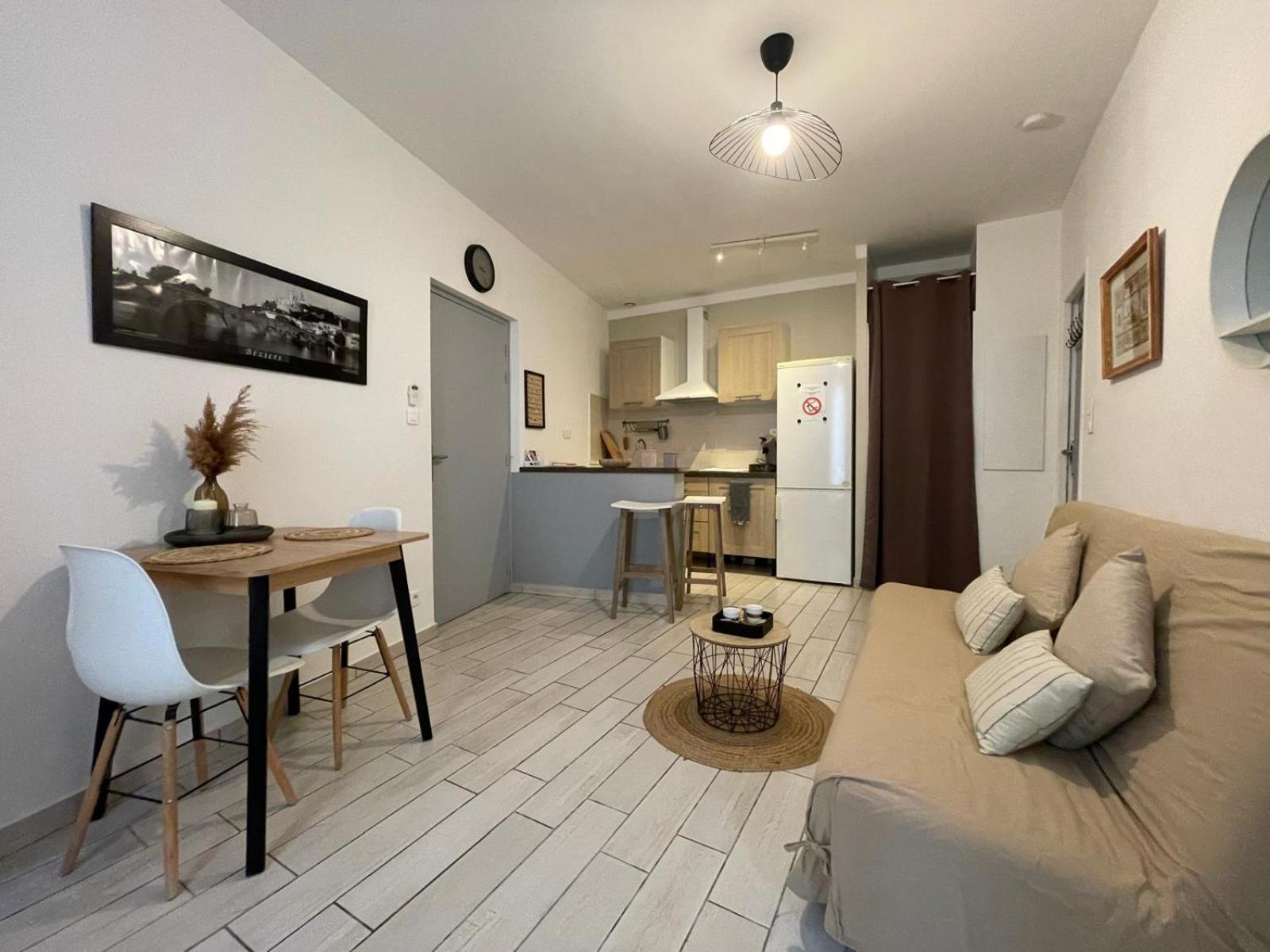 Joli Appartement Hypercentre T2, Classe Meuble De Tourisme 3 Avec Parking Gratuit Béziers Eksteriør bilde