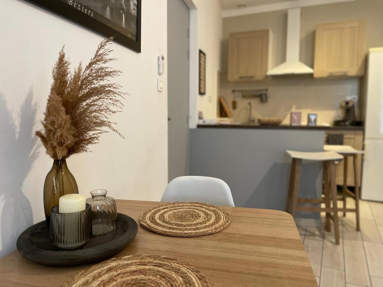 Joli Appartement Hypercentre T2, Classe Meuble De Tourisme 3 Avec Parking Gratuit Béziers Eksteriør bilde