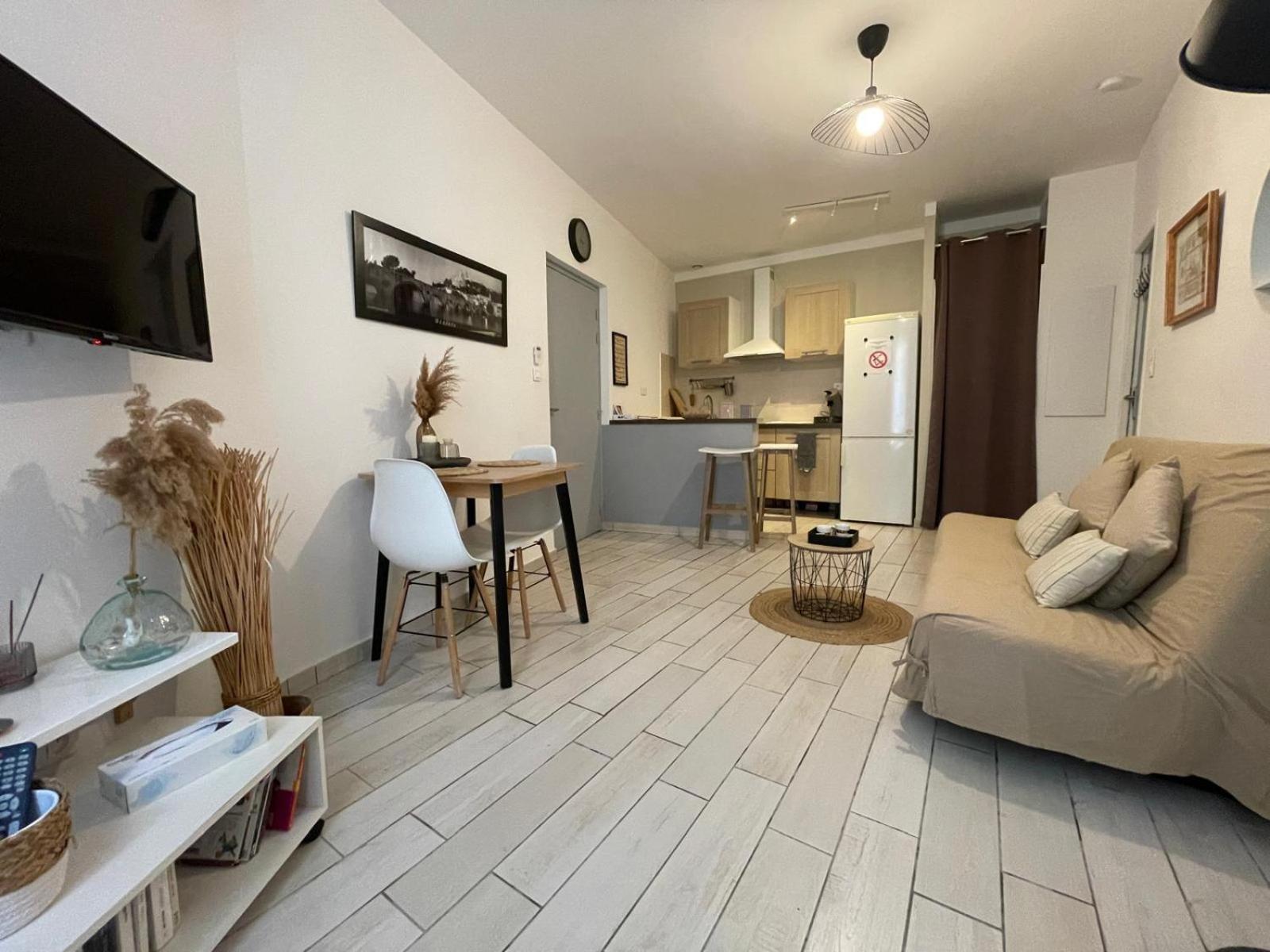 Joli Appartement Hypercentre T2, Classe Meuble De Tourisme 3 Avec Parking Gratuit Béziers Eksteriør bilde